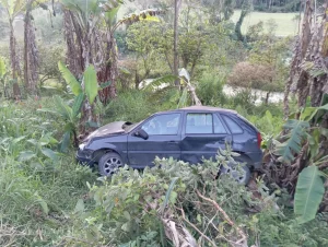 Carro capota na SC-340 em Presidente Getúlio