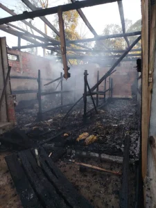 Incêndio atinge estufa de fumo e garagens em Ituporanga