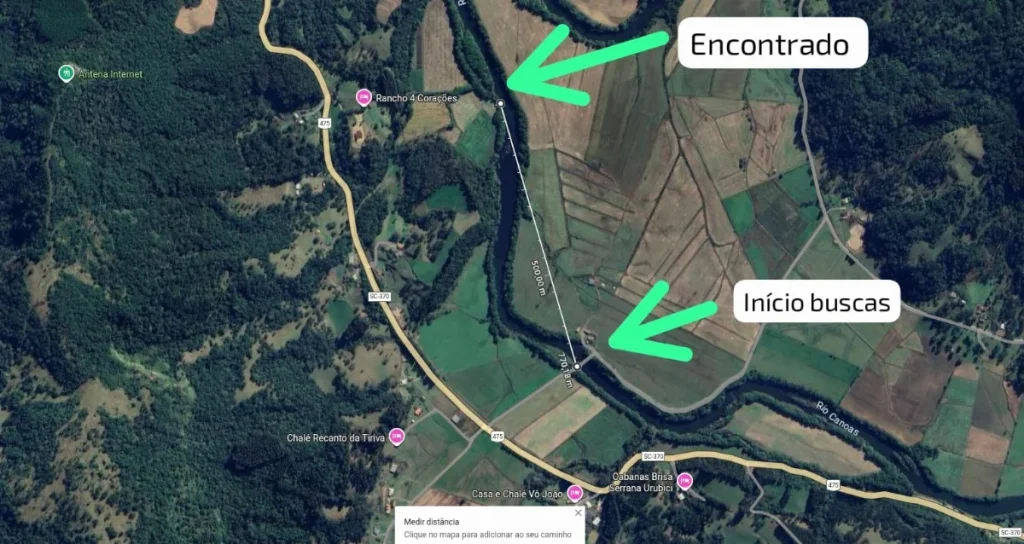 Após oito dias, corpo de motociclista levado por correnteza ao atravessar ponte é encontrado em SC