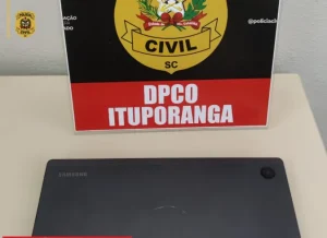 Polícia Civil identifica autor de crime e recupera tablet furtado de pizzaria em Ituporanga