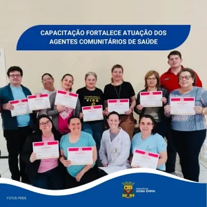 Capacitação fortalece atuação dos Agentes Comunitários de Saúde em Dona Emma