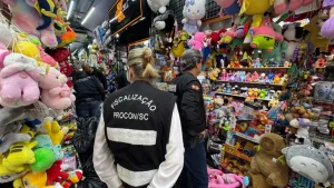 Polícia Civil apreende mais de dois mil brinquedos falsificados no centro de Florianópolis