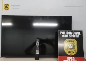 Polícia Civil de Ituporanga recupera TV furtada poucas horas após o crime