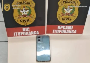 Polícia Civil recupera celular furtado em Ituporanga