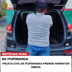Polícia Civil prende homem foragido há quase dois anos em Imbuia