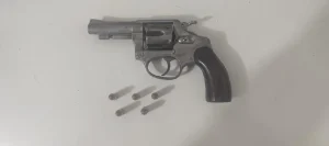 Homem é preso por posse de arma após denúncias de disparos em Rodeio