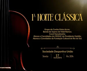 Ibirama promove a 1ª Noite Clássica em homenagem à música e ao talento local