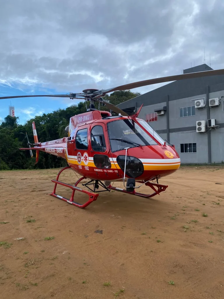 Homem é atropelado na BR-470 em Indaial e resgatado pelo Arcanjo 03