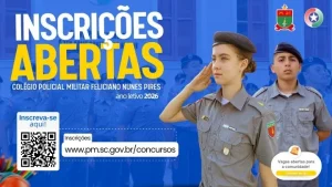 Rede de Colégios Policiais Militares de SC abre inscrições para o ano letivo de 2026