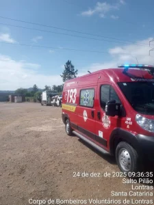 Casal de idosos fica ferido após atropelamento envolvendo caminhão em Lontras