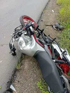 Jovem fica ferido em acidente na SC-340, em Dona Emma