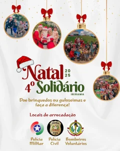 Campanha Natal Solidário arrecada brinquedos e guloseimas para famílias de Ibirama