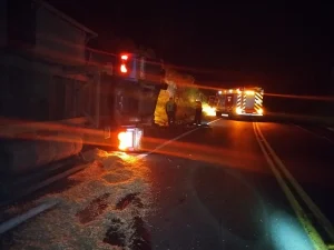 🚨 Motorista morre após tombamento de carreta na SC-114, em São Joaquim