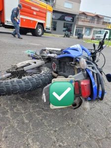 Motociclista fica ferido em acidente em Lages