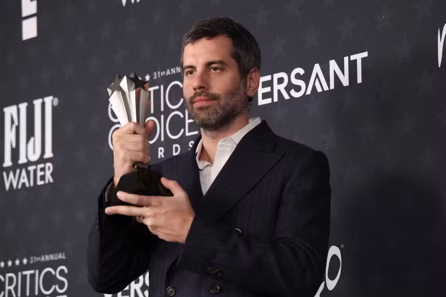 113442988 Brazilian Cinematographer Adolpho Veloso Poses In The Press Room With The Best Cinematogra