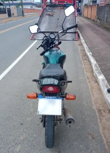 Moto com sinais de adulteração é apreendida na Estrada Boa Esperança, em Rio do Sul
