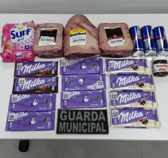 Homem é preso após tentativa de furto em supermercado no Centro