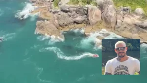 Empresário segue desaparecido após acidente com moto aquática no litoral de Santa Catarina