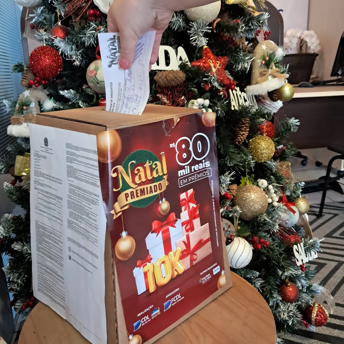 CDL de Rio do Sul se prepara para o sorteio da campanha Natal Premiado