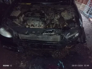 Incêndio em veículo mobiliza bombeiros durante a noite em Bom Jardim da Serra