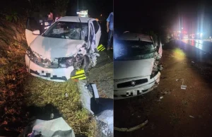 Acidente entre dois carros deixa seis pessoas feridas na BR-470 em Ibirama