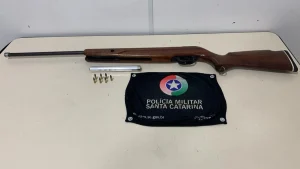 Mulher é presa por porte ilegal de arma de fogo durante ação da PM