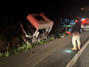 Caminhoneiro morre em acidente em Correia Pinto