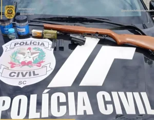 Delegacia de Ituporanga apreende arma de fogo após medida protetiva de urgência
