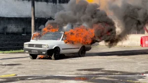 Carros elétricos: você sabe como é feito o combate ao fogo?