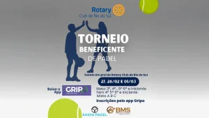 Torneio beneficente de padel em Rio do Sul quer arrecadar recursos para compra de 20 máquinas para Renal Vida