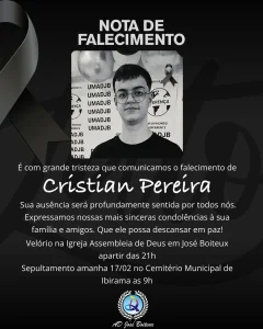 Jovem que estava desaparecido será sepultado nesta manhã em Ibirama