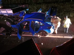 Jovem fica ferido em acidente na BR-282