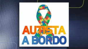 “Pessoa com autismo a bordo”