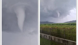 Temporais com granizo e nuvem funil marcam o fim de janeiro em SC