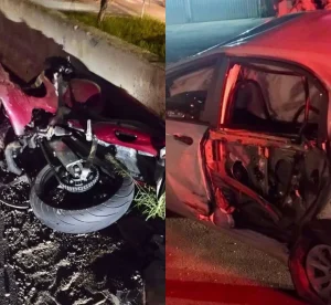 Colisão entre carro e moto termina com desdobramento trágico em Rio do Sul
