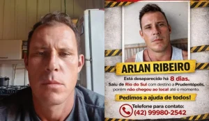 Família procura por homem desaparecido há mais de duas semanas em Rio do Sul