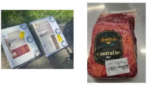 Mulher é presa após furto de carnes em supermercado e de cortinas em loja de Indaial