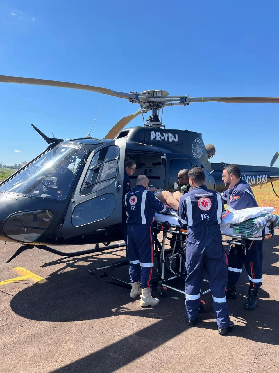 Helicoptero Da Policia Civil Garante Transporte Rapido De Paciente Cardiaco No Oeste