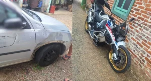 Motociclista fica ferido em colisão entre moto e carro em Ibirama