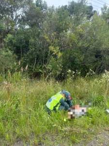 Motociclista passa a noite ferido na margem da SC-110 e é resgatado pela manhã em Bom Retiro
