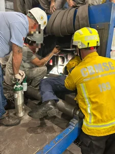 Trabalhador fica ferido após prender o pé em máquina em empresa de Rio do Sul