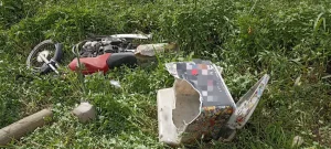 Motociclista tem fratura exposta após acidente na BR-470 em Rio do Sul