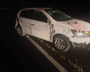 Capotamento na SC-350 em Ituporanga deixa motorista ferida