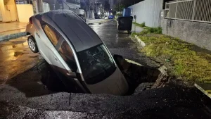 Temporal causa estragos em Santa Catarina