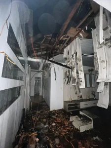 Incêndio atinge residência sobre restaurante em Pouso Redondo