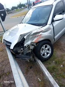 Acidente entre caminhão e carro é registrado na BR-470 em Ascurra