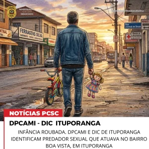 Infância Roubada: DPCAMI e DIC identificam predador sexual que atuava no bairro Boa Vista, em Ituporanga