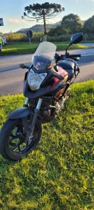 Motociclista fica ferido após colisão com carro no trevo de acesso a Otacílio Costa