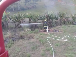 Dois incêndios mobilizam bombeiros em poucas horas em Presidente Getúlio