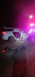 Veículo capota na SC-110 e ocupantes abandonam o local antes da chegada do socorro